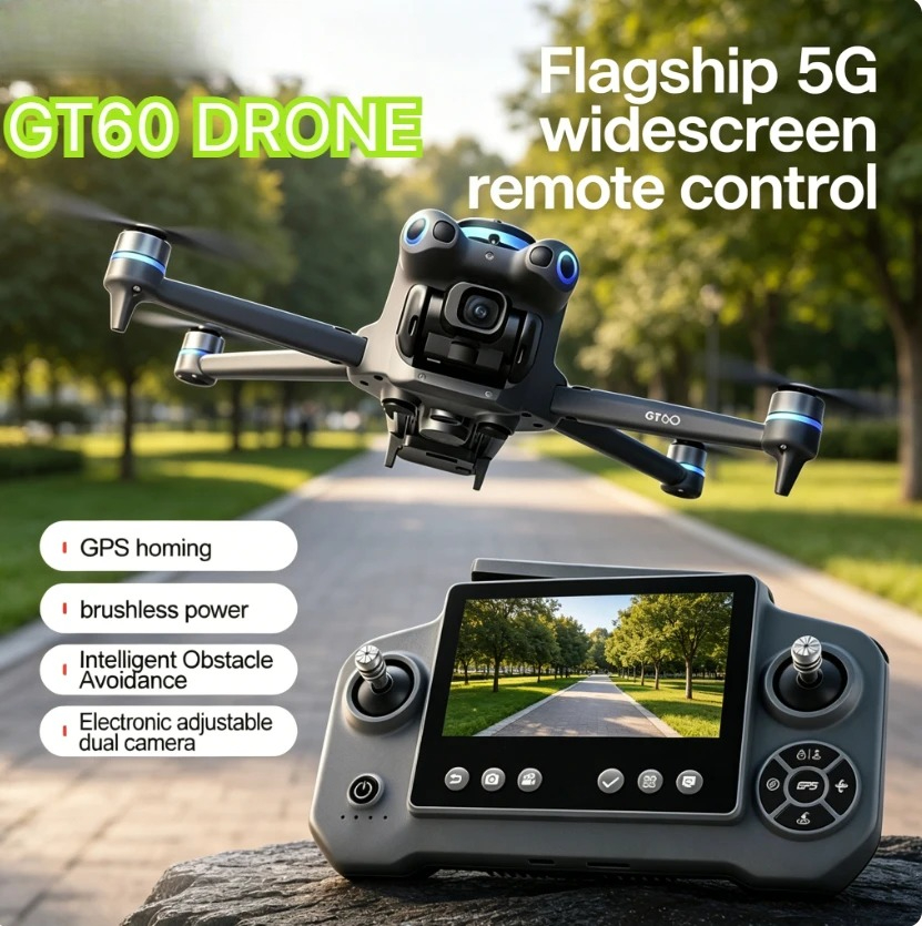 Drone Surveying - Dron Cuadricóptero RC Plegable Original GT60